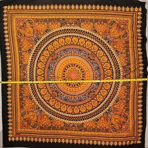 Softel Multi Colored Mandala Patterned Square Scarf